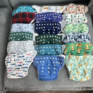 Colorful Reusable Cloth Diapers for Kids